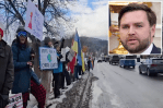 Vance family moved to 'undisclosed location' after hundreds of pro-Ukraine protesters swarm ski resort ahead of vacation